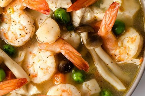 Đậu hủ sốt hải sản (2-3 người ăn)