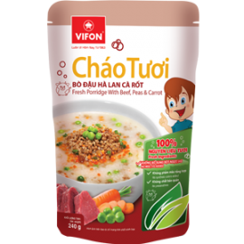 Fresh Porridge With Beef, Peas And Carrot 240g (Without MSG And I+G)