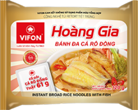 Hoang Gia Instant Broad Rice Noodles With Fish 120g