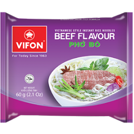 Vietnamese Style Instant Rice Noodles Beef Flavor 60g