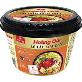 Hoang Gia Instant Noodle Spicy Crab Hot Pot With Real Crab 130gr
