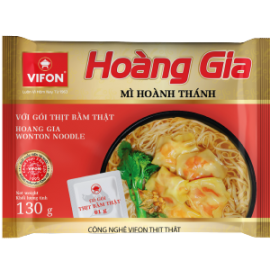 Hoàng Gia Mì Hoành Thánh (có gói thịt bằm thật) 130g