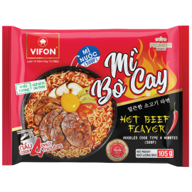 Noodles Cook Type 4 minutes (Soup) Hot Beef Flavor