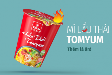 Mì ly lẩu thái Tomyum VIFON: Ăn cay tỉnh ngủ